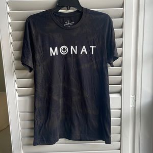 Black & bleach tie dye Monat shirt